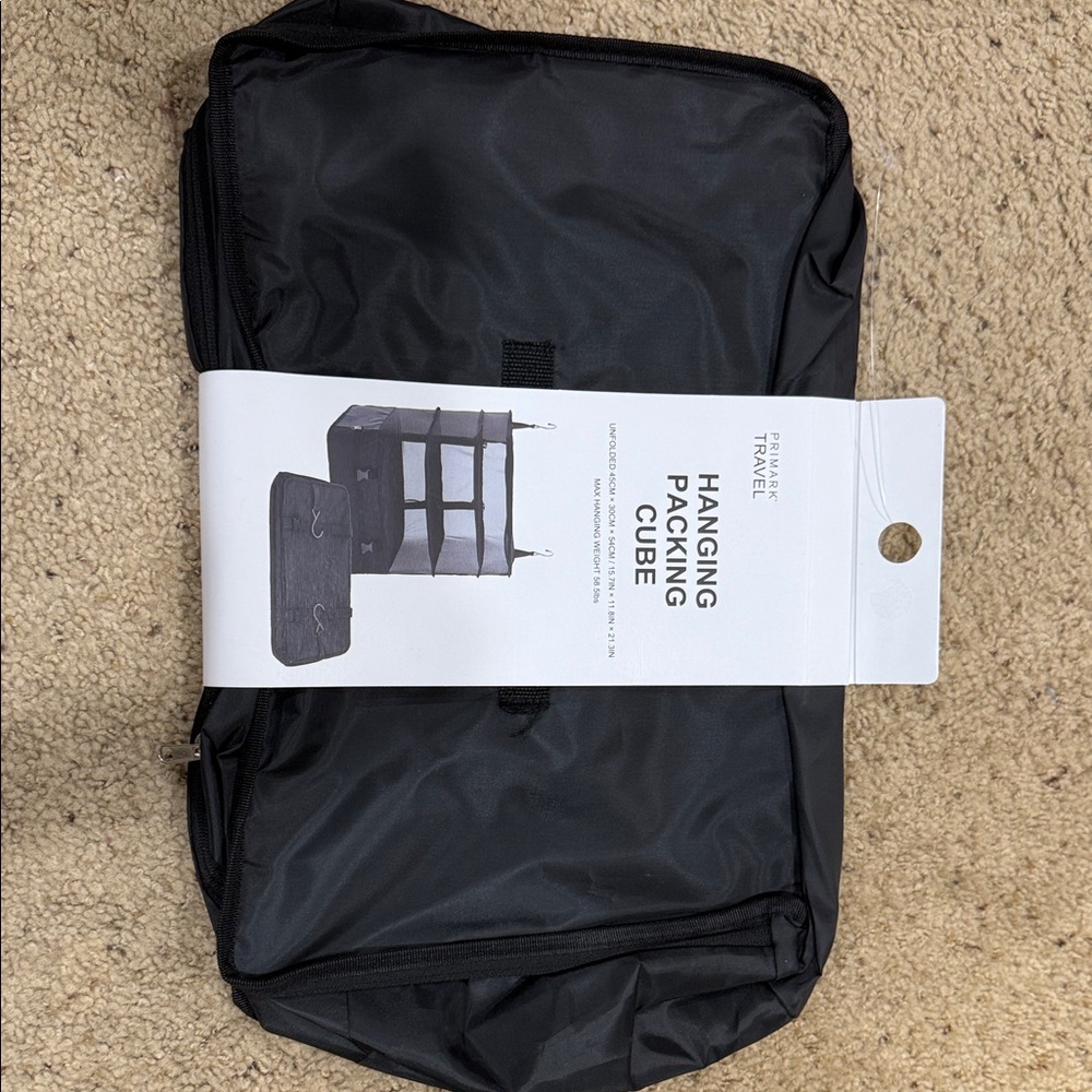 Primark Black Travel Hanging Cube